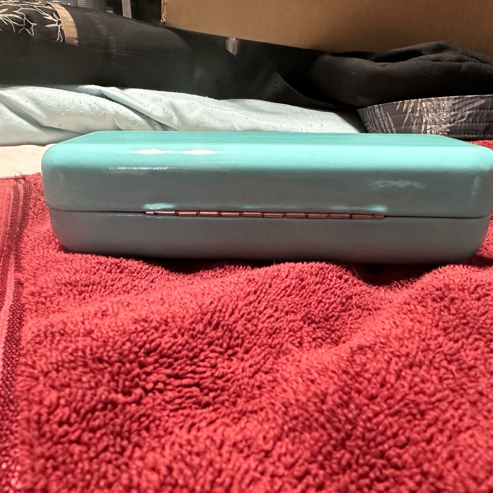 Tiffany & Co. Aqua Eye Glass Case - Picture 4 of 5